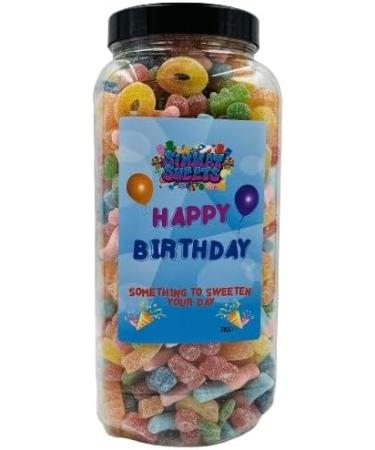Simway Sweets 'Happy Birthday' Gift Huge Mega 3KG Sweet Jar - Pick Your Mix! (Jelly) - Buy Online on GoSupps.com
