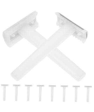 Minkissy 10 pc face hair former mini body hair cutter eyebrow cutter razor shaving pubic cutter braid braided epilator motherhood razor white Miss plastic