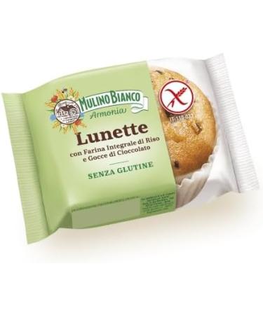 Mulino Bianco Lunette Tortina Senza Glutine Set of 6 Gluten Free Cakes with Whole Rice Flour and Chocolate Drops Pack of 140 g Each Pack Contains 4 Cakes + Polpa di Pomodoro - Buy Online on GoSupps.com