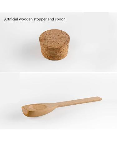 Tianzd 5pcs 100ml Matte Transparent Bathing Salt Containers - Eco-Friendly Cremation Boxes & Cosmetic Ointment Jars with Cork and Wooden Shovel | Ideal for International Shipping - Buy Online on GoSupps.com