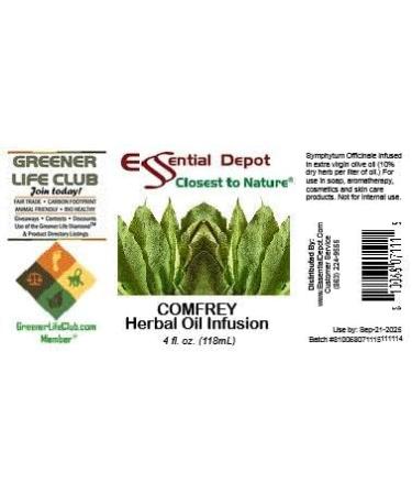 Essential Depot Comfrey Herbal Oil Infusion - 4 fl oz - Buy Online on GoSupps.com