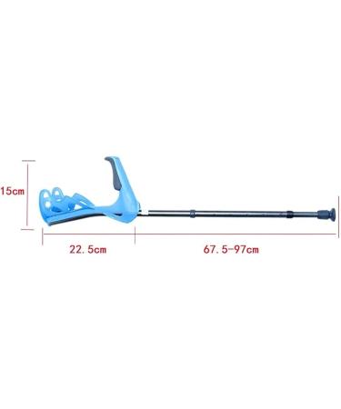 Aluminum Alloy Crutch Slip U-Shaped Elbow arm Crutch is Adjusted with Light and The Side Cane absorbs The Proper Sweat for Patients with Leg Weakness Family Lila A - Buy Online on GoSupps.com
