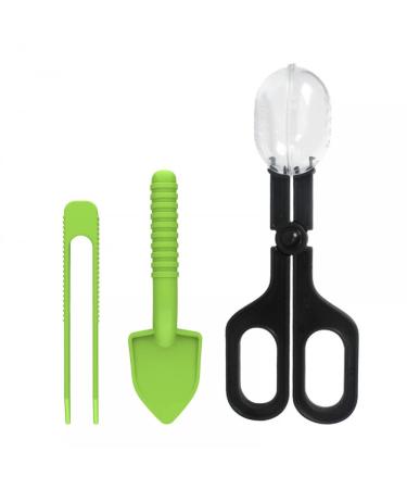 MIOYOOW 3PCS Reptiles Feeding clamp Reptilia handle Feeding tool tweezers Especially food tweezers plant tweezers for turtles oidlets frogs spiders geckos lizards