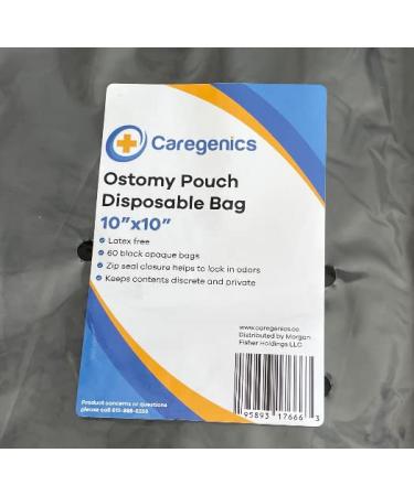 Ostomy Pouch Disposable Bag 10"x10" - 60 Count in one Bag