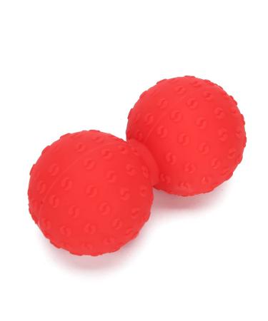 Ververt Touch double massage ball Double massage ball for leg back shoulder muscle relaxation deep fabric massage yoga gym fitness ball red