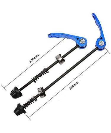 Free-fly MTB Quick Release Bicycle Skewer Set - Front and Rear Mountain Bike Skewers in Blue - Buy Online on GoSupps.com