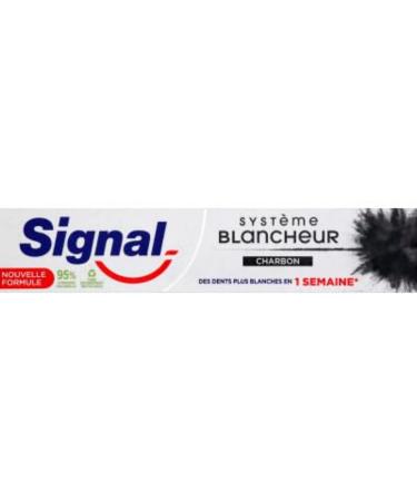 Signal Toothpaste 1 week whitening system activated charcoal - 7.5cl