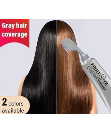 Shop Black Fruit Hair Dye - Natural Chestnut Brown Unisex Dyeing Cream with Comb for Effortless DIY Color - International Shipping Available - Buy Online on GoSupps.com