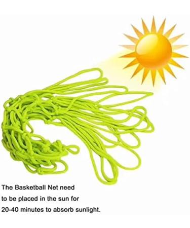 SANNIX 2 Pack Glow in Dark Basketball Hoop Net Replacement - Luminous Outdoor Sun Powered Nylon Nightlight Nets for Hoops - Buy Online on GoSupps.com
