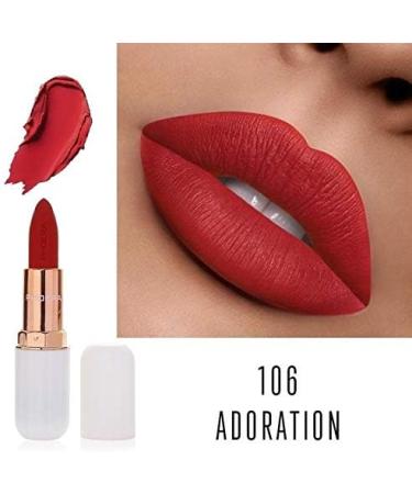 AquaPurity Phoera Absolute Velvet Matte Lipstick - Long Lasting, Waterproof & Pigmented (106 Adoration) | UK Makeup - Buy Online on GoSupps.com