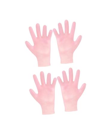 Beavorty 2 Pairs whitening moisturizing Gloves Cracked Hands Anti- Drying Beauty Mitten Gel Gloves Grooming Glove spa Socks Womens Glove Bedtime Gloves moisturizing Socks Miss Dryness sebs
