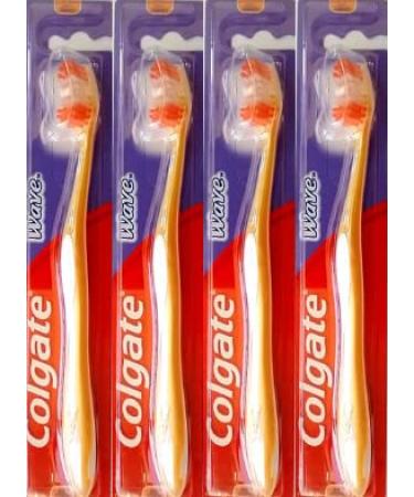 Colgate Wave Compact Head Toothbrush Comfort Fit Soft (Colors Vary) - Pack of 4 - Buy Online on GoSupps.com