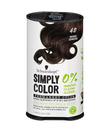 Schwarzkopf Simply Color Permanent Hair Color, 4.0 Intense Espresso