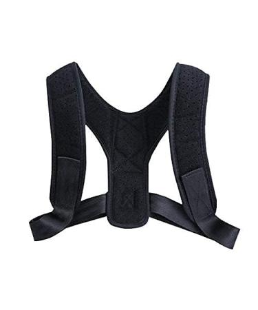 Adjustable Medical Back Posture Corrector Belt - Lightweight Neoprene Dual Strap Shoulder Support (28-48 Inches) - Size S - Buy Online on GoSupps.com