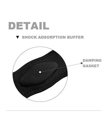 Tennis Elbow Brace with Compression Pad - 2 Pack for Pain Relief | Black & Blue | Perfect for Golf & Tennis - Buy Online on GoSupps.com