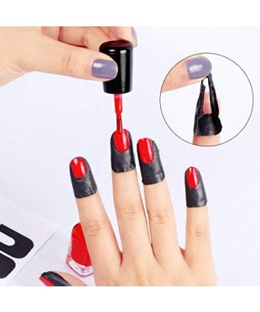 Wansan 6 Pack Nail Protector - Reusable Soft Plastic Shield for Nail Polish Overflow - Random Color - Buy Online on GoSupps.com