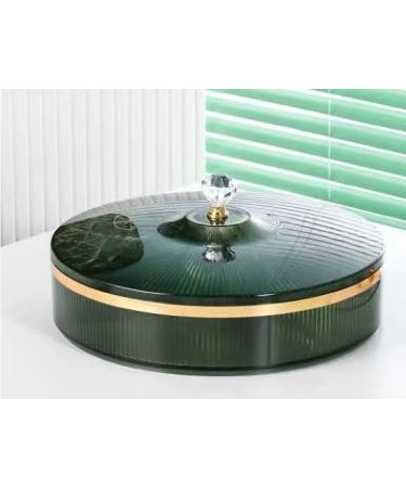 Candy Box, Snack Serving Tray, Divided Serving Tray with Lid, Dried Fruit Snack Tray with Lid, for Dried Fruit, Nuts, Candy, Fruit (Size : Grün)