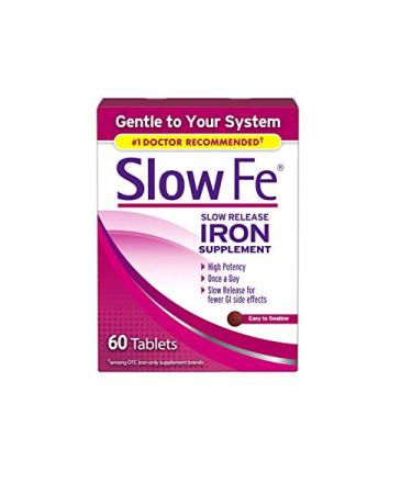 Slow Fe Slow Release Iron, Tablets, 60 ea - 2pc