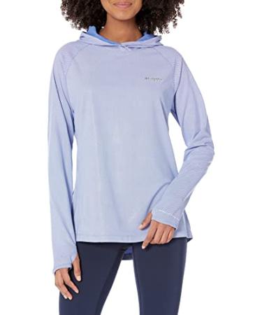 Columbia Women's Tidal Deflector Ice Long Sleeve Hoodie Violet Sea Large