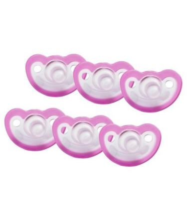 JollyPop 0-3 Months Pacifier 6 Pack Unscented - Pink