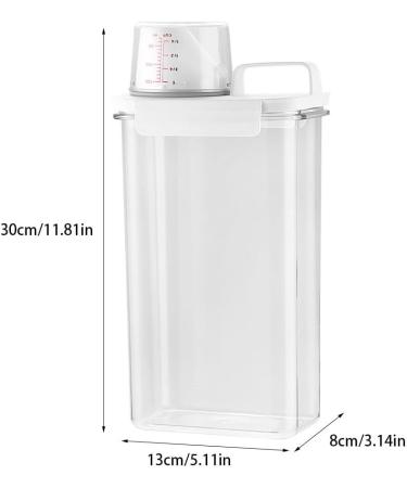 rongweiwang Easy-to-Clean Airtight Laundry Detergent Dispenser Transparent Lightweight And Easy To Carry Plastic Large Capacity - Buy Online on GoSupps.com