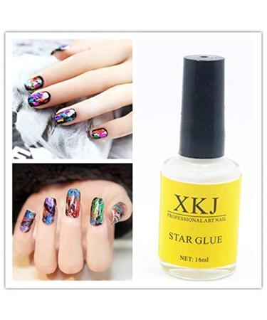 Professional Star Nail Art Glue for Nail Foil Sticker Transfer DIY Tool - Buy Online on GoSupps.com