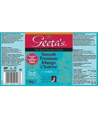 Geeta's Mango Chutney - 1.5kg (Pack of 3) | Authentic Indian Recipe | Sweet and Tangy Fusion | Preservative-Free | Reimagined Tradition | Versatile Culinary Companion - Buy Online on GoSupps.com