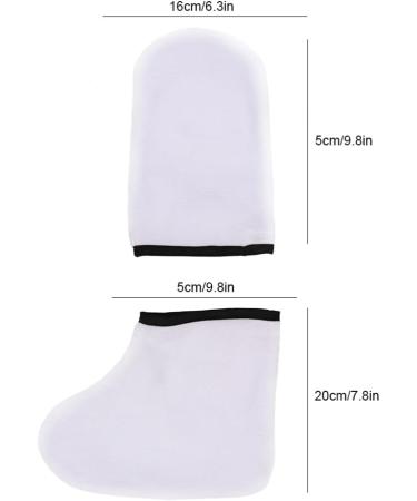 Paraffin Wax Gloves Hand Foot Care Exfoliating Covers Paraffin Wax Protection Retain Heat Hand Foot Care Gloves Set for Removing Dead Skin hand moisturizer gloves - Buy Online on GoSupps.com