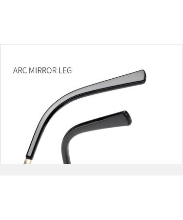 SERONI Metal Temples TR90 Cat Eye Blue Light Blocking Glasses - UV Protection for Men & Women - Stylish Black 62mm Reading Glasses - Buy Online on GoSupps.com