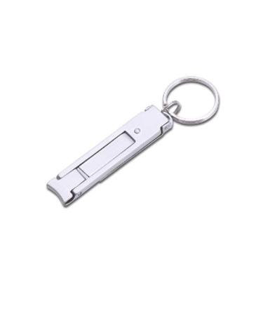 UNbit Nail Clipper Adult Nail Clippers/Stainless Steel Nail Clippers Silver 12 * 60mm Multifunctional Single Portable Folding Ultra-Thin Nail Clippers