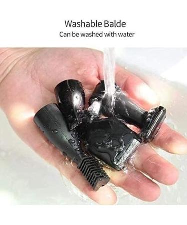 USB Rechargeable 4-in-1 Nose Hair Trimmer for Men - Waterproof Clipper & Facial Hair Groomer - Travel-Friendly Easy Cleansing - Buy Online on GoSupps.com