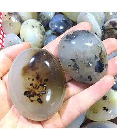 1pc raw Natural Crystals Moss Agate Palm Stone for Home Decoration - Buy Online on GoSupps.com