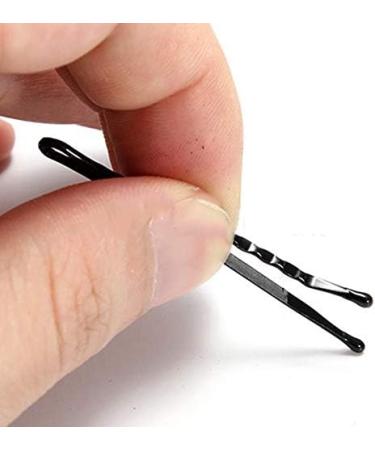 Benoon Black Jumbo Bobby Hairpins - 60 Metal Wave-Shaped Clips | Flat Lace Style Hairpins for Salon & Everyday Use - Buy Online on GoSupps.com