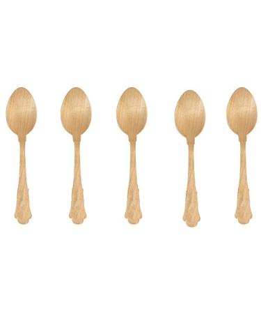 7.75 Inch Wooden Cutlery Set - 100 Pieces of Forks, Knives, and Spoons - Buy Online on GoSupps.com