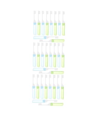 Gatuida 30pcs portable toothbrush cleaning brush soft fur toothbrush set travel pp