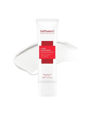 Cell Fusion C Laser Sunscreen SPF 50+ | Water resistant facial sunscreen  Anti-aging  Reef Safe
