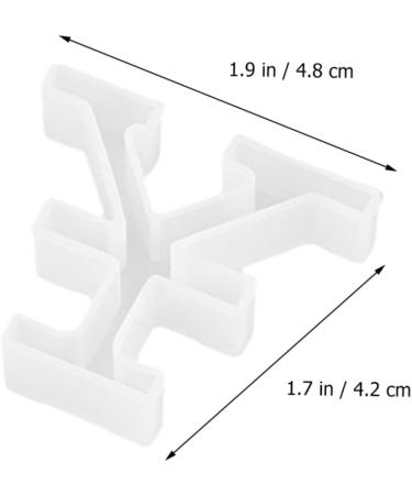 STOBOK 12 Pcs Silicone Mold Silicone DIY Mold DIY Symbol Mold Epoxy Jewelry Molds Gummy Molds Resin Necklace Mold Molds for Concrete DIY Crafts Cake Mold Manual White Silica Gel Whitex3pcs 4.8X4.2CMx3pcs - Buy Online on GoSupps.com