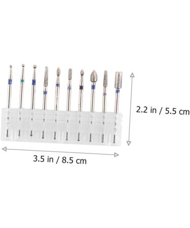 FRCOLOR Professional Pedicure Tools 3 Sets Nail Polisher Manicure Alloy Tungsten Steel Tungsten Steel Nail Nail Drill Bits - Buy Online on GoSupps.com