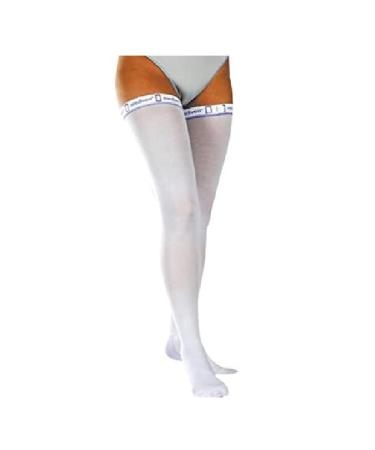 Medi hold-up stockings white size S X (1 pair) Circonf size 20 22 thigh circumference 56 70