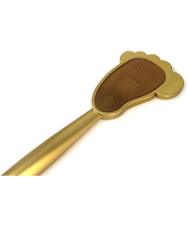 Handheld Foot File for Men and Women - Professional Pedicure Tool with Nano Golden Scrubber Portable Callus Remover Creative Manual Exfoliation Supplies - Buy Online on GoSupps.com