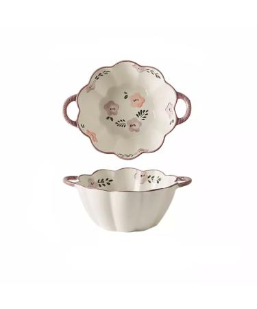Cereal Bowl Deep Soup Bowls Kitchen Instant Noodle Bowl Restaurant Tableware Household Ceramic Rice Bowl Noodle Bowl Soup Bowl Big Soup Bowl (Size : Medium)
