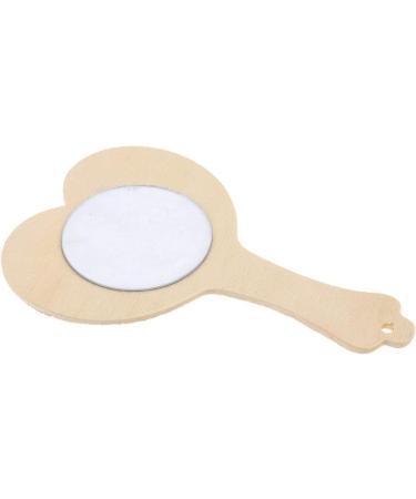 Buy Baosity Children's Birthday Princess Mirror Set - DIY Heart-Shaped Wooden Hand Mirrors for Party Decoration | 10 Pieces - Buy Online on GoSupps.com