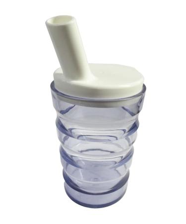 FabaCare drinking cup with two lids grooved cup sippy cup Easy To Clean special seal transparent