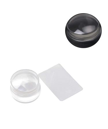 Clear Jelly Nail Art Stamper & Scraper - Transparent Silicone Stamping Tool Set for Perfect Manicure - Buy Online on GoSupps.com