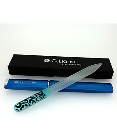G.Liane Glass Nail Files Professional Crystal Nail File For Natural Nails Acrylic Nails Gels Nails Manicure Pedicure Tools For Home And Salon (Blue) - Buy Online on GoSupps.com