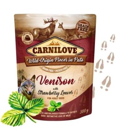 Carnilove Wild Boar with Rosehips | Double Pack | 2 x 300 g | Wet Food for Adult Dogs | Wild Boar with Rosehips | Potato and Grain Free - Buy Online on GoSupps.com