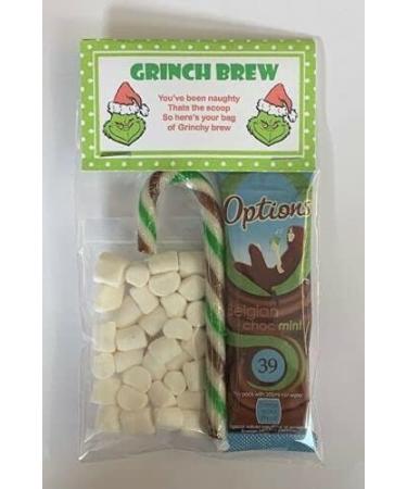 Grinch Brew Chocolate Marshmallows & Candy Cane Christmas Eve Box Fillers/stocking Xmas Hot Choc Gift - Buy Online on GoSupps.com