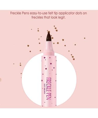 Lovelycat Freckle Pen Colorful Popular Freckle Pen Ultra Natural and Realistic Freckle Long lasting Waterproof and Soft Creating a Natural and Easy Makeup Look (dark brown) - Buy Online on GoSupps.com