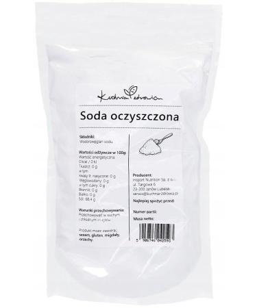 Kuchnia Zdrowia Baking Soda - High-Quality Baking Agent Descaler & Odor Neutralizer - 500g Safe Zipper Packaging - International Shipping Available - Buy Online on GoSupps.com