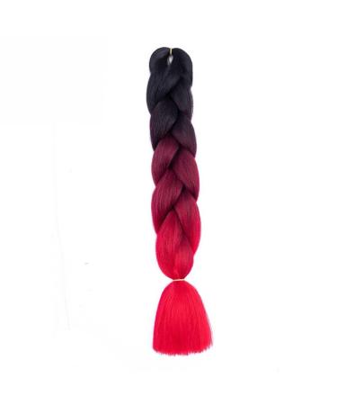 Woven hair extensions Braids Hair Extensions Colorful braided hair for women girls to weave DIY wigs fiber weaving big braid Afro Braids Crochet Twists Hair (Color : H)